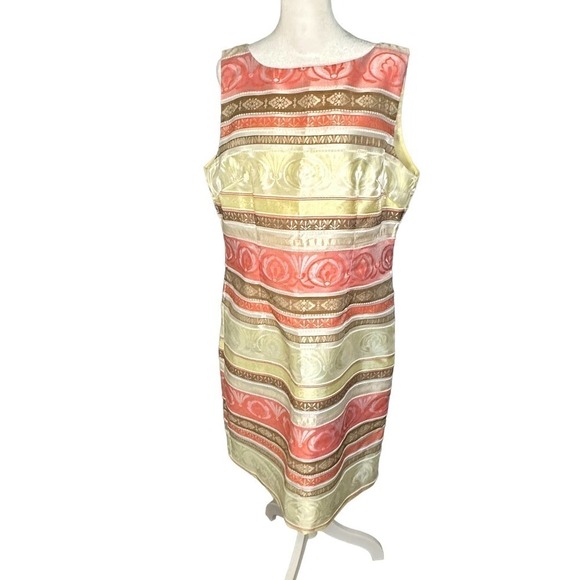 Chetta B Sleeveless Print Dress Size 14 - Picture 1 of 7